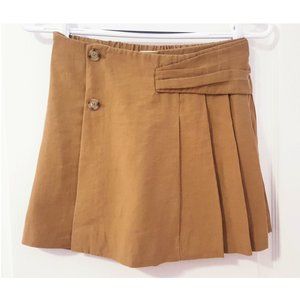 Zara Brown Pleated Skort